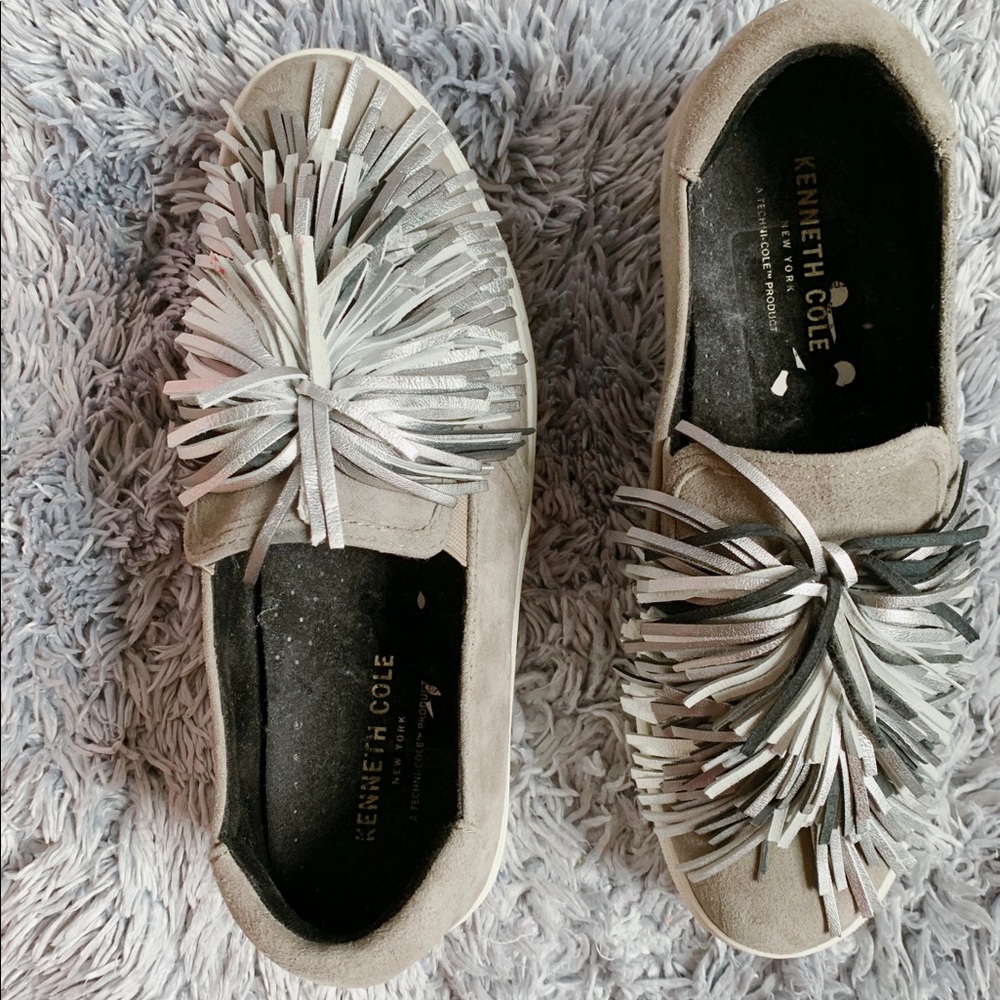Kenneth Cole Platform Pompom Sneakers